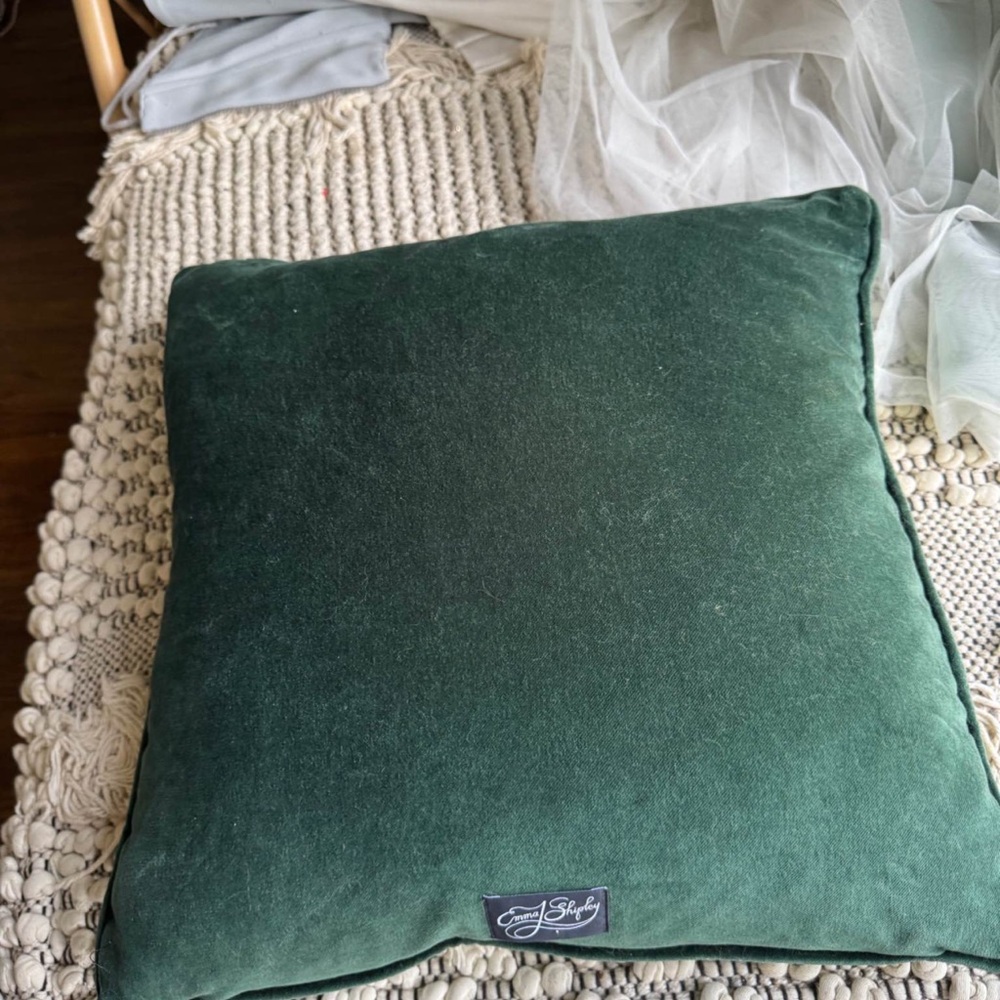 Emma J Shipley designer velvet throw pillow - Picture 8 of 8